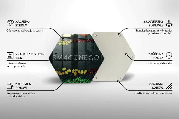 Chopping board The inscription Tasty!