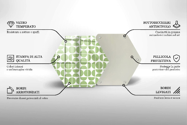 Chopping board Boho shapes