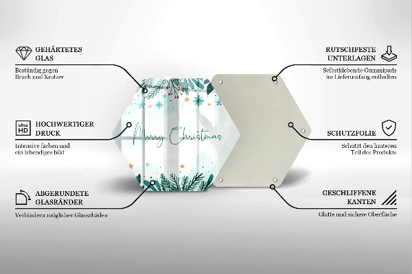 Chopping board The inscription Merry Christmas