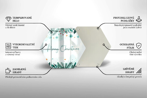 Chopping board The inscription Merry Christmas