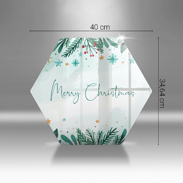 Chopping board The inscription Merry Christmas