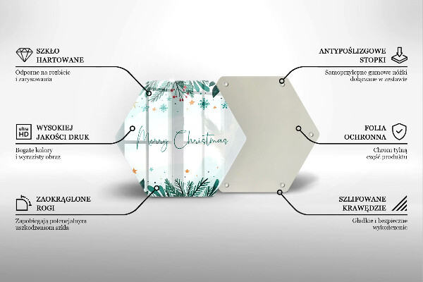 Chopping board The inscription Merry Christmas