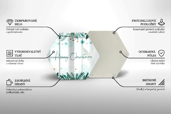 Chopping board The inscription Merry Christmas