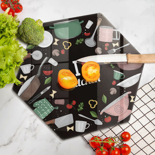 Chopping board Illustration I Love Kitchen