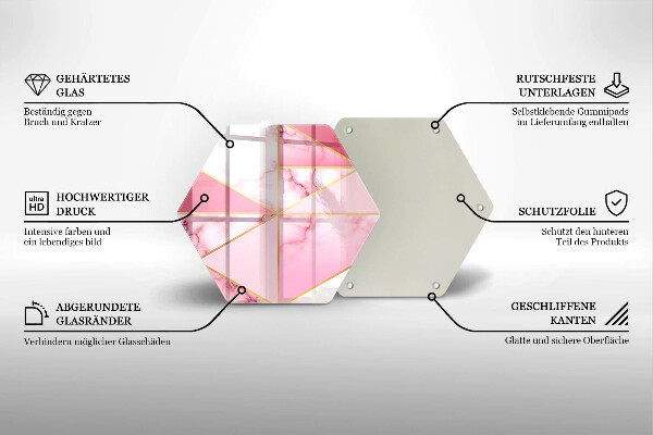 Chopping board Geometric marble