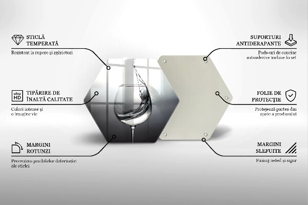 Glass worktop saver A glass of water