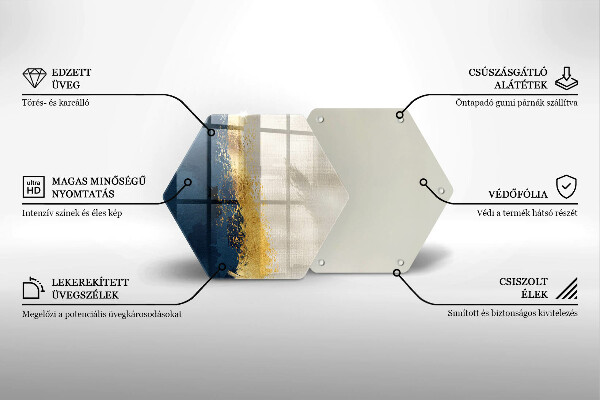 Chopping board Abstraction gold