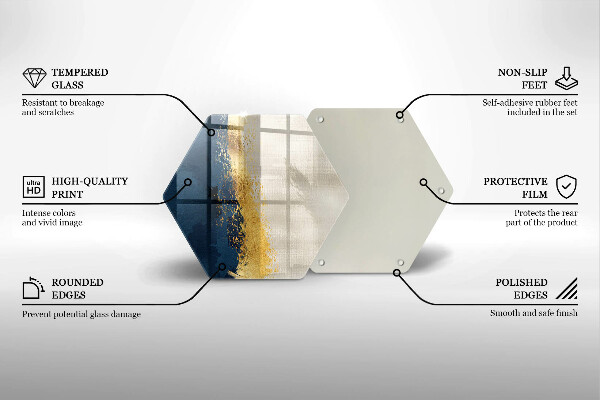 Chopping board Abstraction gold