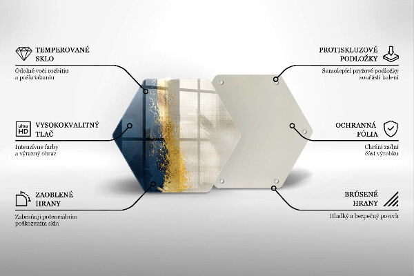 Chopping board Abstraction gold