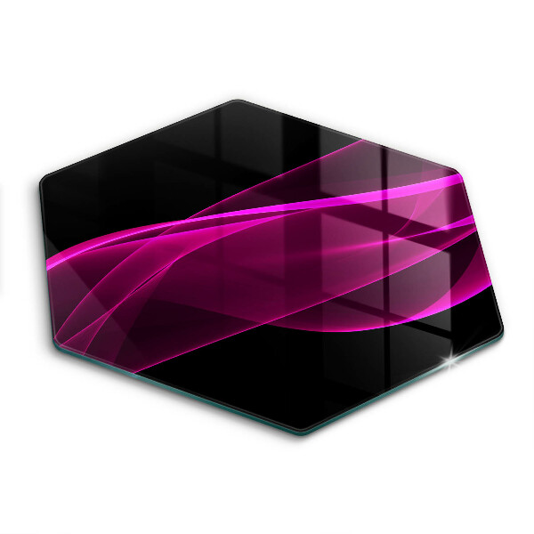 Glass worktop saver Pink abstraction