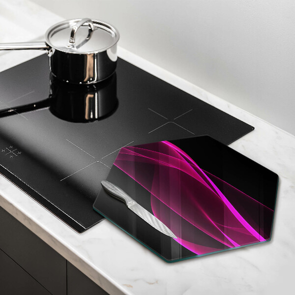 Glass worktop saver Pink abstraction