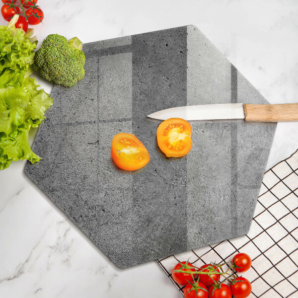 Glass chopping board Concrete stone texture
