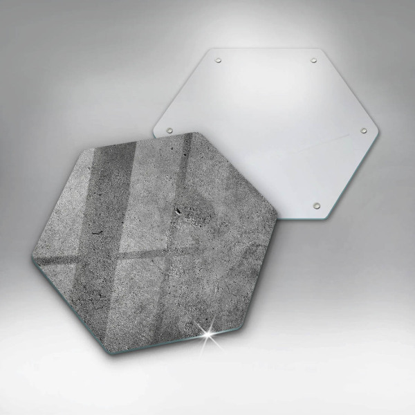 Glass chopping board Concrete stone texture