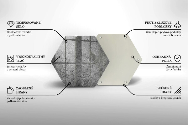 Glass chopping board Concrete stone texture