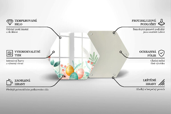 Chopping board Easter eggs