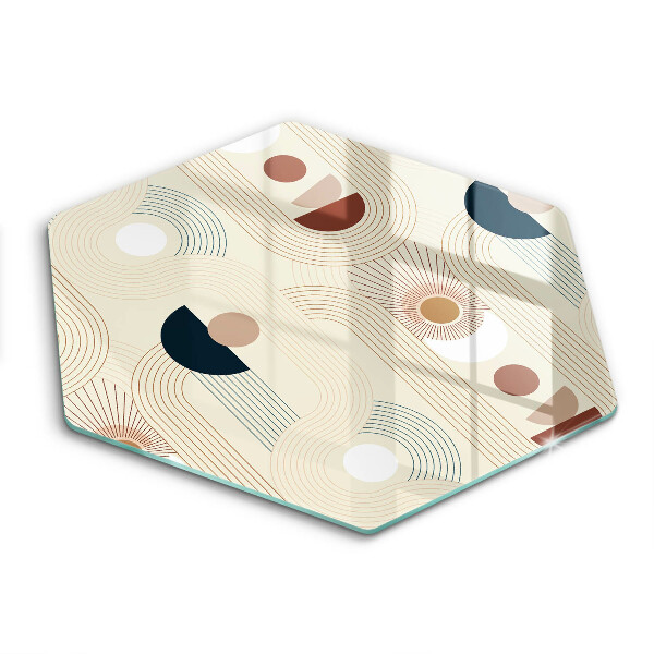 Chopping board Boho shapes geometry