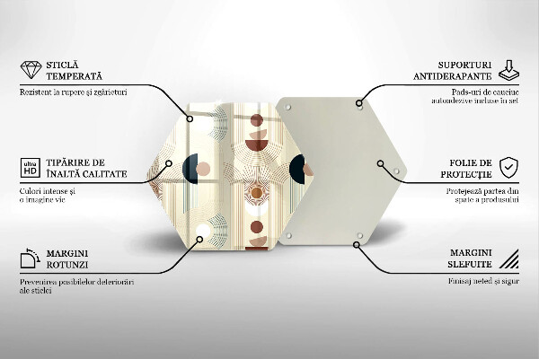 Chopping board Boho shapes geometry