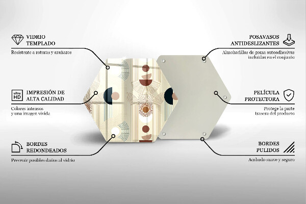Chopping board Boho shapes geometry