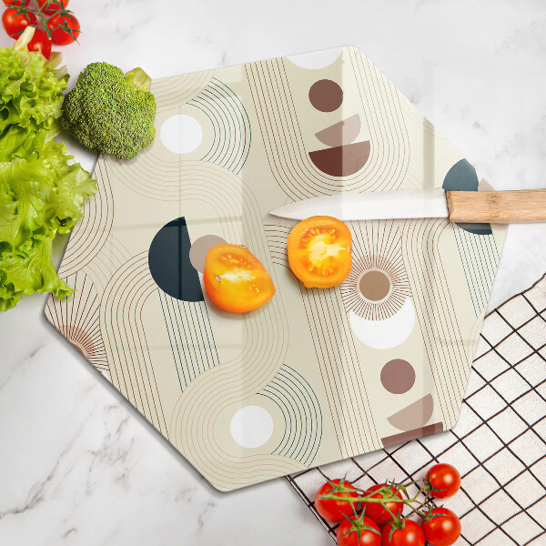 Chopping board Boho shapes geometry