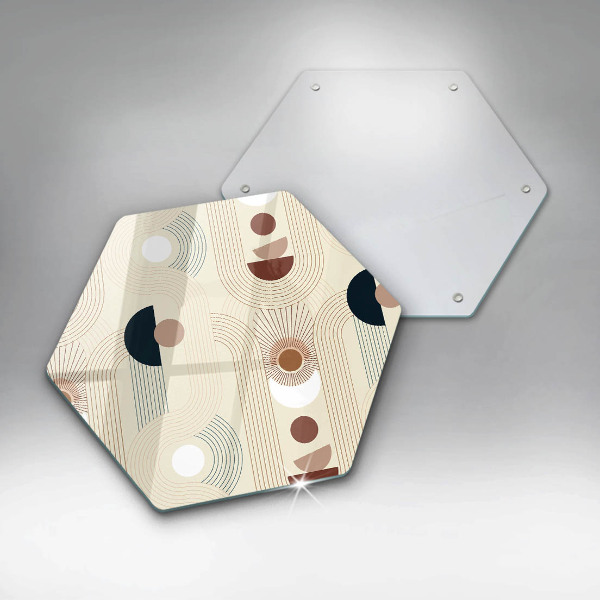 Chopping board Boho shapes geometry