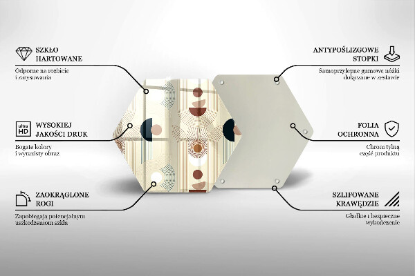 Chopping board Boho shapes geometry