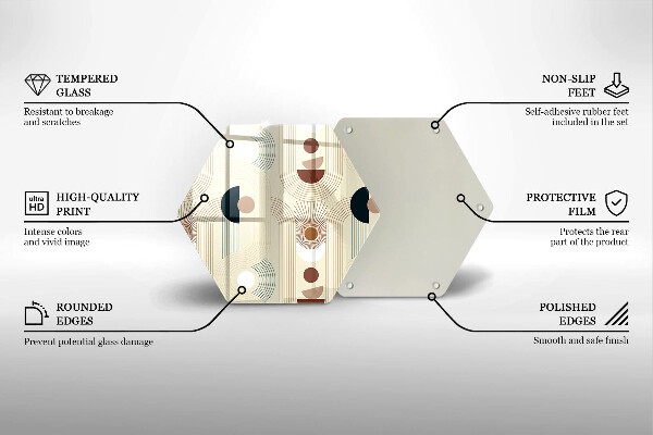 Chopping board Boho shapes geometry