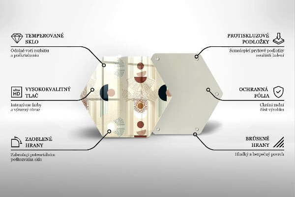 Chopping board Boho shapes geometry