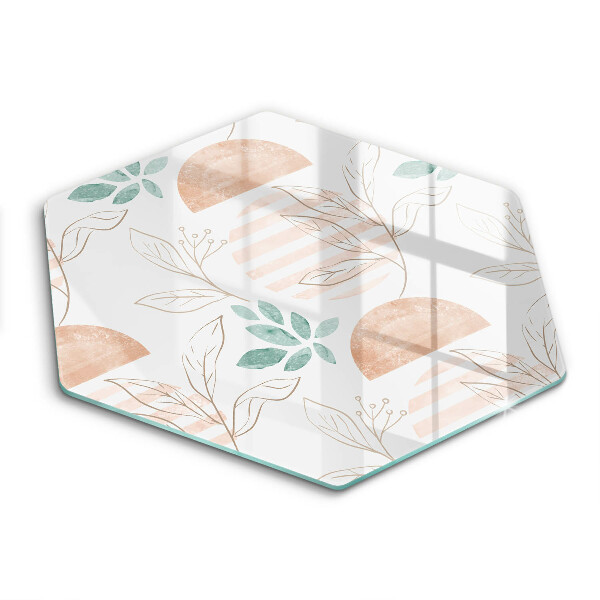 Chopping board Boho pattern leaves