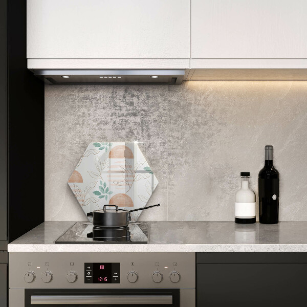 Chopping board Boho pattern leaves