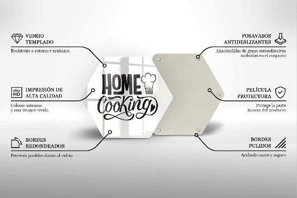 Chopping board Home Cooking inscription