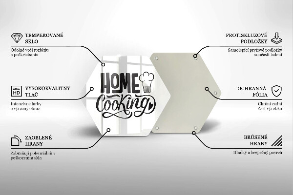 Chopping board Home Cooking inscription