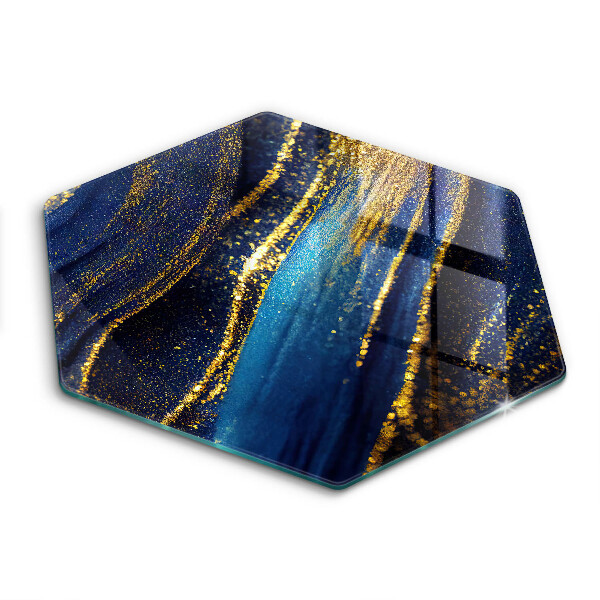 Chopping board Navy blue abstraction