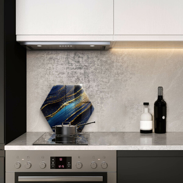 Chopping board Navy blue abstraction