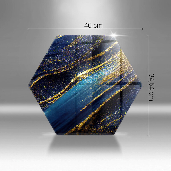 Chopping board Navy blue abstraction