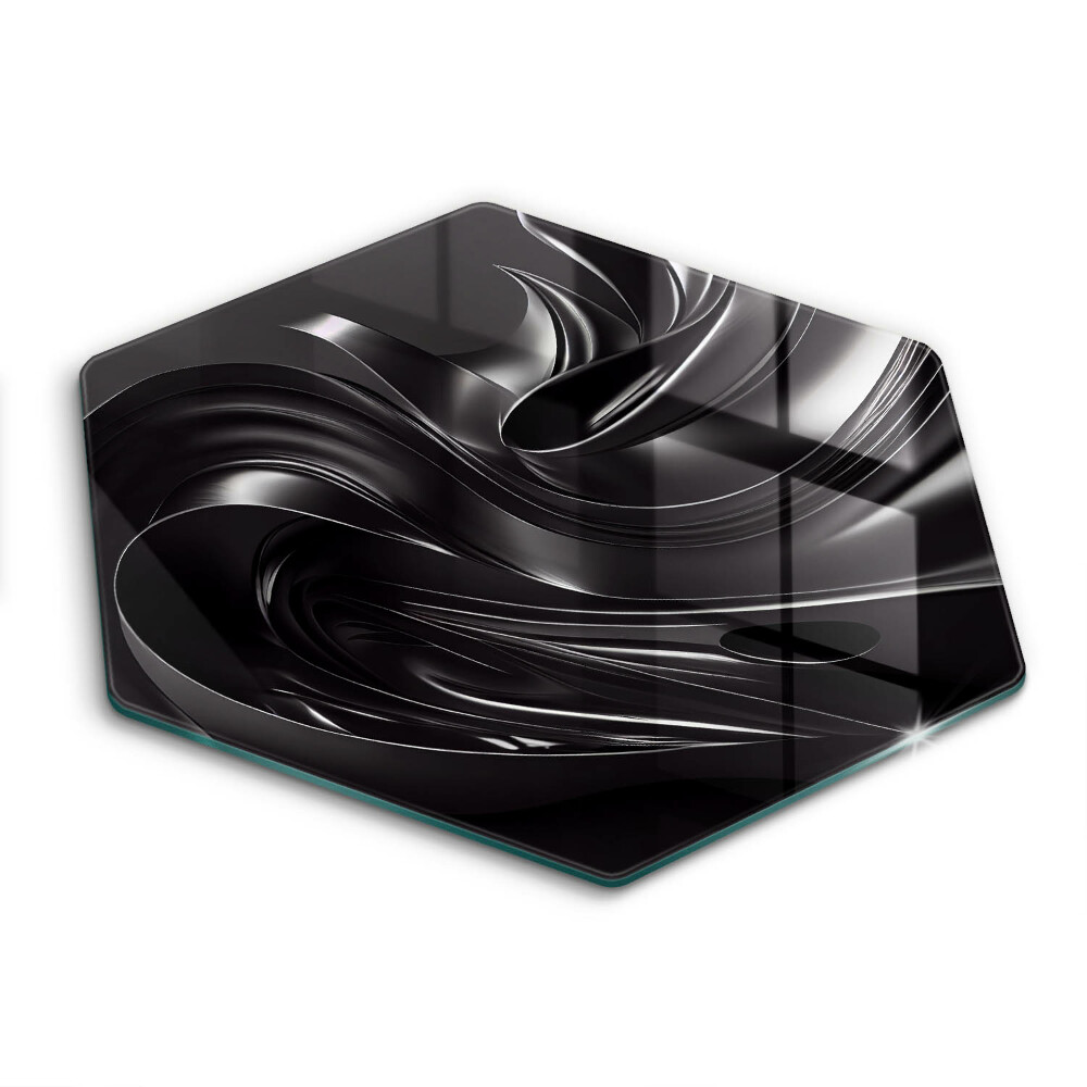 Chopping board Black mass abstraction