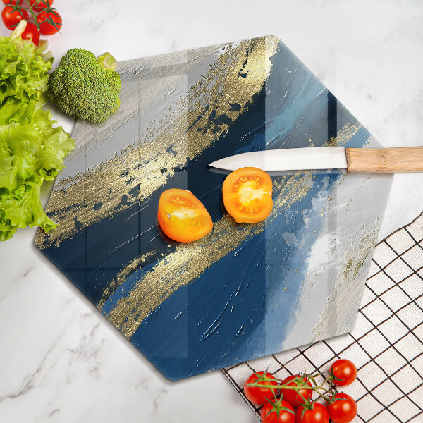 Chopping board Texture with gold
