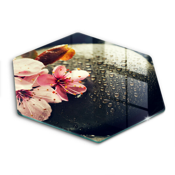 Chopping board Flowers stones zen