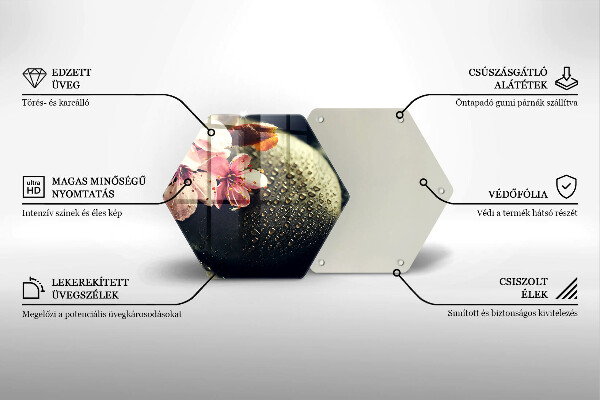 Chopping board Flowers stones zen