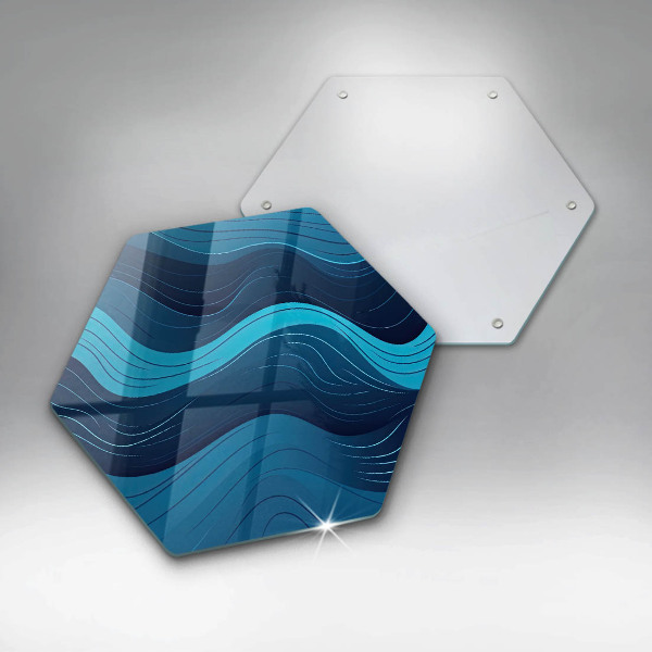 Chopping board Abstract waves