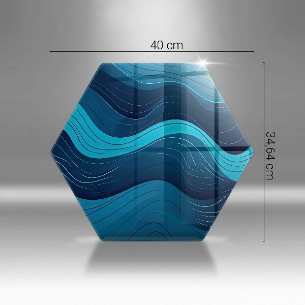 Chopping board Abstract waves