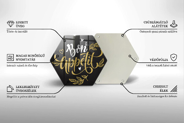 Chopping board The inscription Bon Appetit