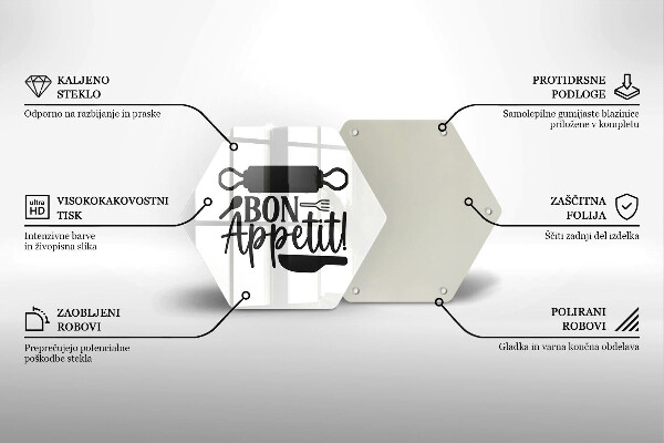 Chopping board The inscription Bon Appetit