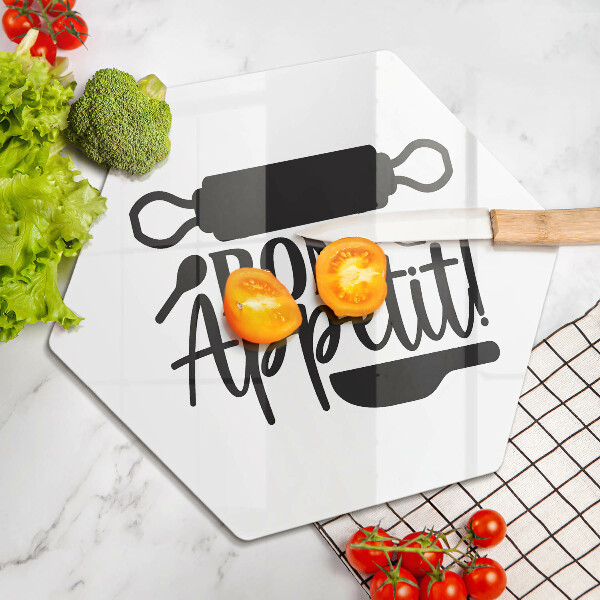 Chopping board The inscription Bon Appetit
