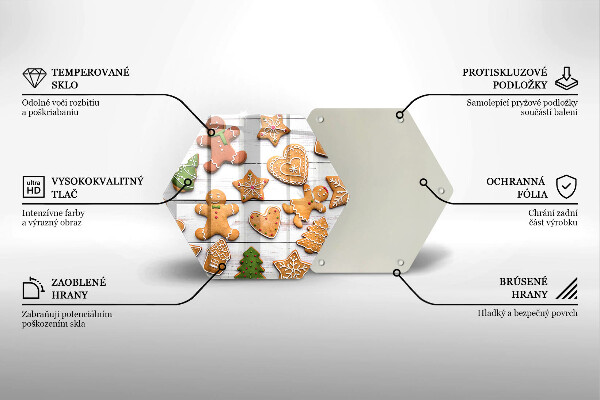 Chopping board Christmas gingerbread