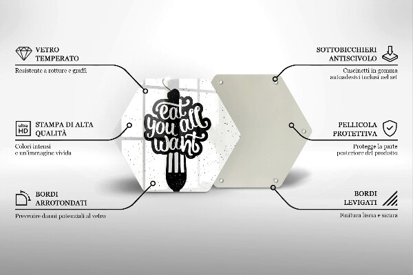 Chopping board The inscription Eat You All Want