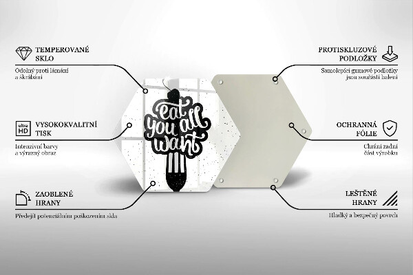 Chopping board The inscription Eat You All Want