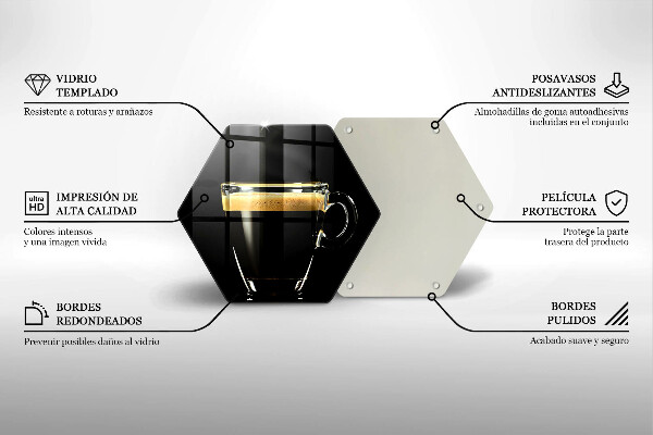 Chopping board A glass of black coffee