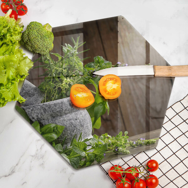 Chopping board Green herbs