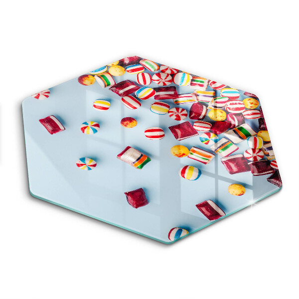 Chopping board Colorful candies