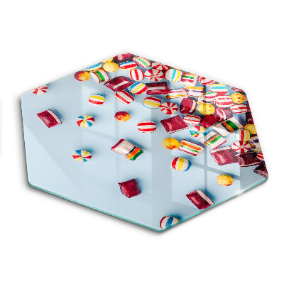 Chopping board Colorful candies